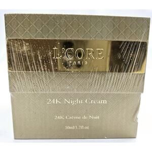 L'Core Paris 24K Nourishing Night Cream Pharm Grade AntiAging Cream 1.7oz SEALED